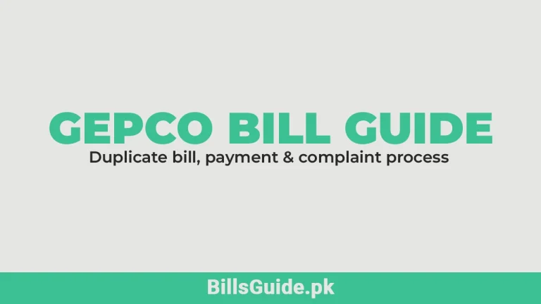 GEPCO Online Bill Check – Payment and Complaint Process