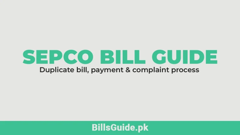 SEPCO Online Bill Check Guide